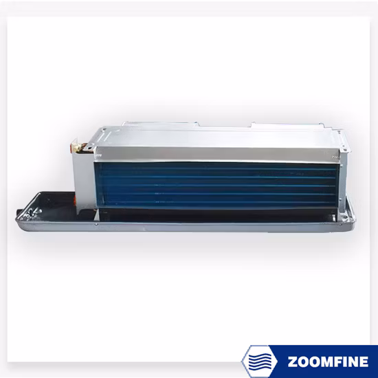 Ventilconvettore da pavimento nascosto a soffitto con motore BLDC Ec a basso rumore con collegamento di drenaggio universale
